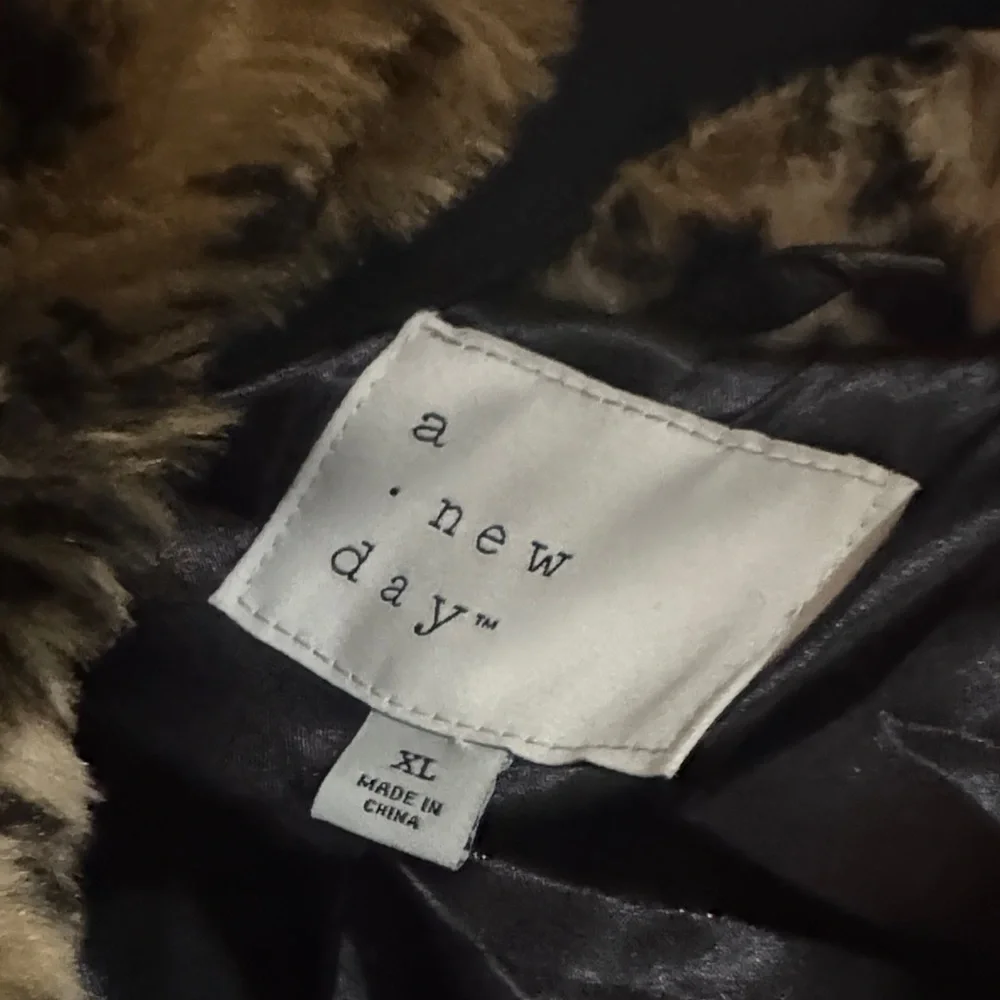 a new day Leopard Print Faux Fur Coat - Picture 3 of 4